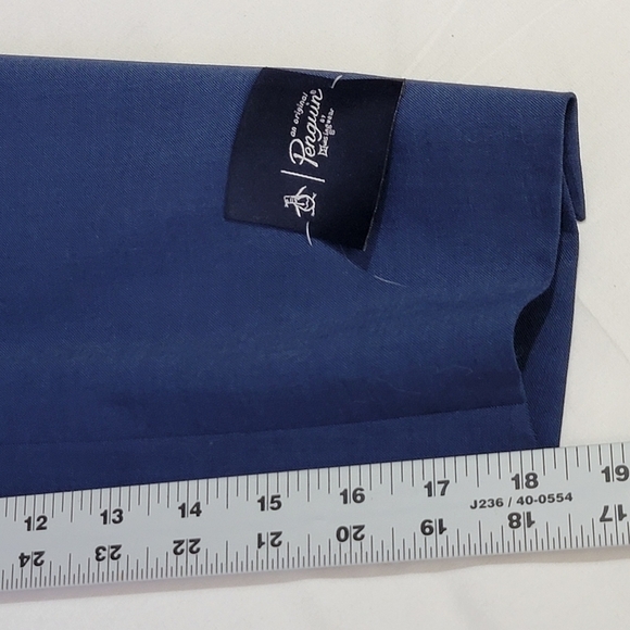 Original Penguin By Munsingwear Navy Birdseye Stretch Suit Jacket Mens 42L - Picture 5 of 16